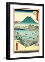 Kanbara-Utagawa Hiroshige-Framed Giclee Print