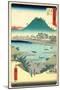 Kanbara-Utagawa Hiroshige-Mounted Giclee Print