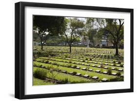 Kanchanaburi War War 2 Cemetery, Kanchanaburi, Central Thailand, Thailand, Southeast Asia, Asia-Stuart Black-Framed Photographic Print