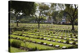 Kanchanaburi War War 2 Cemetery, Kanchanaburi, Central Thailand, Thailand, Southeast Asia, Asia-Stuart Black-Stretched Canvas
