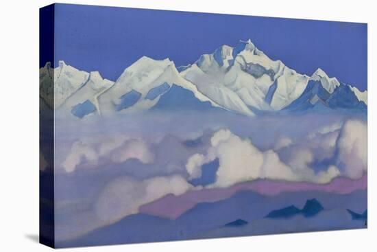 Kanchenjunga, 1936 (Tempera on Canvas)-Nicholas Roerich-Stretched Canvas