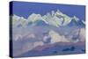 Kanchenjunga, 1936 (Tempera on Canvas)-Nicholas Roerich-Stretched Canvas