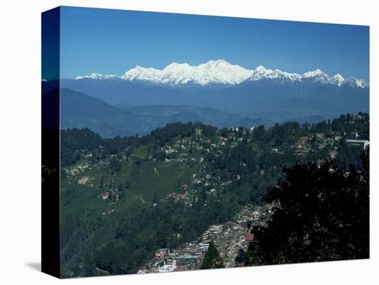 Kanchenjunga Massif Seen from Tiger Hill, Darjeeling, West Bengal State, India-Tony Waltham-Stretched Canvas