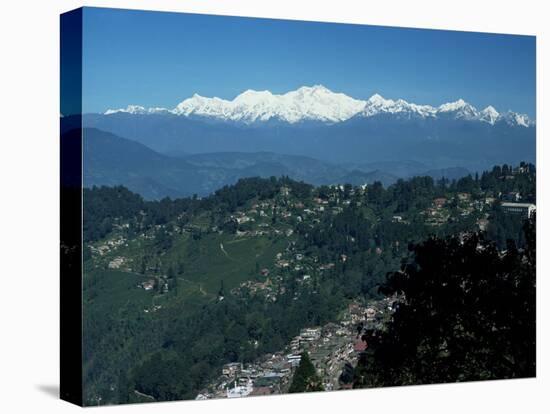 Kanchenjunga Massif Seen from Tiger Hill, Darjeeling, West Bengal State, India-Tony Waltham-Stretched Canvas