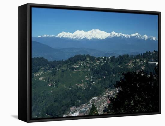 Kanchenjunga Massif Seen from Tiger Hill, Darjeeling, West Bengal State, India-Tony Waltham-Framed Stretched Canvas