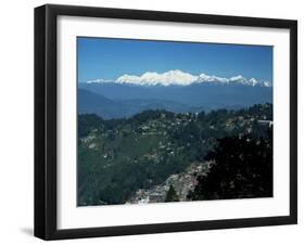 Kanchenjunga Massif Seen from Tiger Hill, Darjeeling, West Bengal State, India-Tony Waltham-Framed Photographic Print