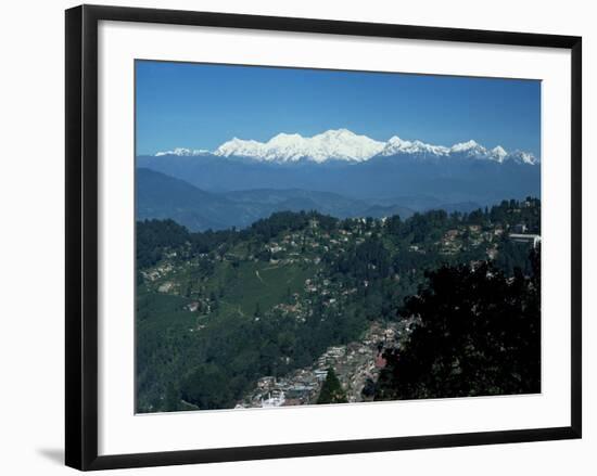 Kanchenjunga Massif Seen from Tiger Hill, Darjeeling, West Bengal State, India-Tony Waltham-Framed Photographic Print