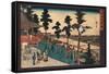 Kanda Myojin-Utagawa Hiroshige-Framed Stretched Canvas