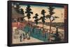 Kanda Myojin-Utagawa Hiroshige-Framed Stretched Canvas