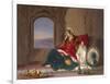 Kandahar Lady of Rank, Engaged in Smoking, 1848-Robert Carrick-Framed Giclee Print