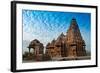 Kandariya Mahadeva Temple, Khajuraho, India, Unesco Heritage Site.-Rudra Narayan Mitra-Framed Photographic Print