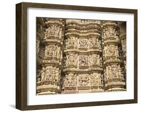 Kandariya Mahadeva Temple, Largest of the Chandela Temples, Khajuraho, Madhya Pradesh State, India-Tony Waltham-Framed Photographic Print