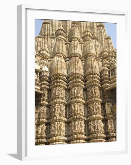 Kandariya Mahadeva Temple, Largest of the Chandela Temples, Khajuraho, Madhya Pradesh State, India-Tony Waltham-Framed Photographic Print