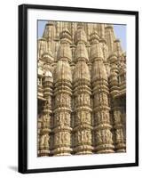 Kandariya Mahadeva Temple, Largest of the Chandela Temples, Khajuraho, Madhya Pradesh State, India-Tony Waltham-Framed Photographic Print