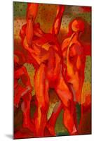 Kandinsky's Dancers II-John Newcomb-Mounted Giclee Print