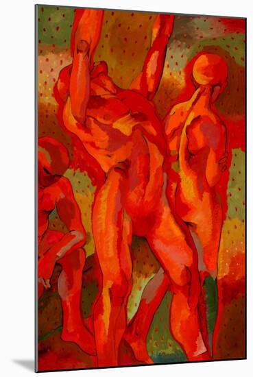 Kandinsky's Dancers II-John Newcomb-Mounted Giclee Print