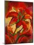 Kandinsky's Day Lily-John Newcomb-Mounted Giclee Print