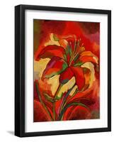 Kandinsky's Day Lily-John Newcomb-Framed Giclee Print