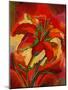 Kandinsky's Day Lily-John Newcomb-Mounted Giclee Print