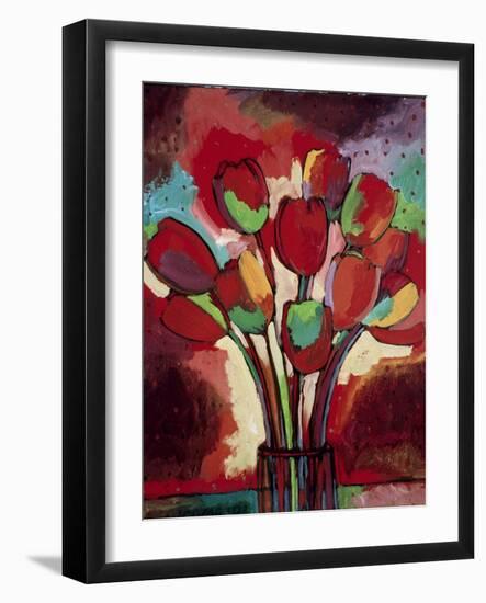 Kandinsky's Tulips-John Newcomb-Framed Giclee Print