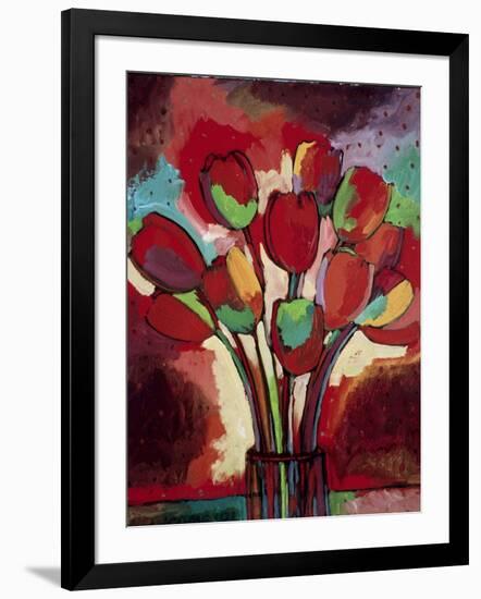 Kandinsky's Tulips-John Newcomb-Framed Giclee Print