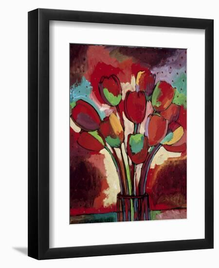 Kandinsky's Tulips-John Newcomb-Framed Premium Giclee Print