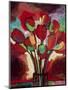 Kandinsky's Tulips-John Newcomb-Mounted Premium Giclee Print