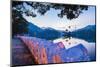 Kandy Lake and the Clouds Wall (Walakulu Wall) at Sunrise-Matthew Williams-Ellis-Mounted Photographic Print