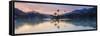 Kandy Lake and the Island at Sunrise, Kandy, Central Province, Sri Lanka, Asia-Matthew Williams-Ellis-Framed Stretched Canvas