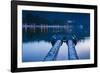 Kandy Lake and the Temple of the Sacred Tooth Relic (Sri Dalada Maligawa) at Night-Matthew Williams-Ellis-Framed Photographic Print