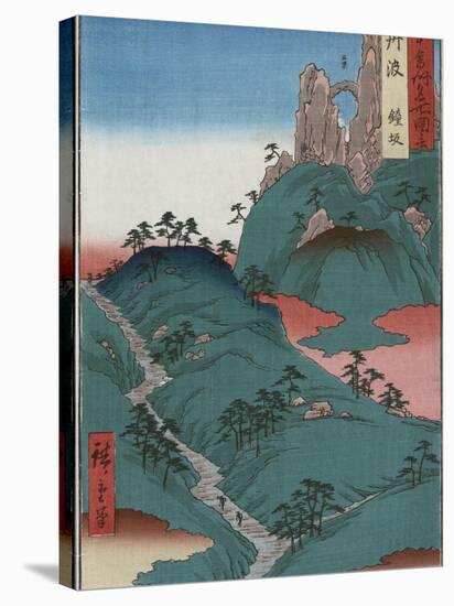 Kanesaka of Tanba-Ando Hiroshige-Stretched Canvas