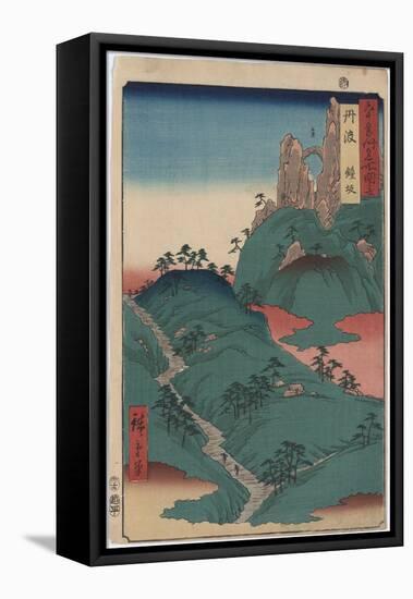 Kanesaka of Tanba-Ando Hiroshige-Framed Stretched Canvas