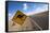 Kangaroo Crossing Sign in the Australian Outback-Paul Souders-Framed Stretched Canvas