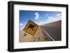 Kangaroo Crossing Sign in the Australian Outback-Paul Souders-Framed Premium Photographic Print