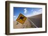 Kangaroo Crossing Sign in the Australian Outback-Paul Souders-Framed Photographic Print