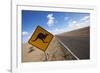 Kangaroo Crossing Sign in the Australian Outback-Paul Souders-Framed Photographic Print