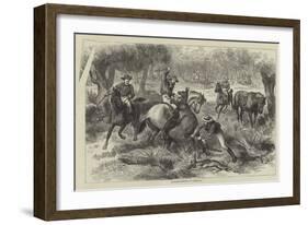 Kangaroo-Hunting in Australia-null-Framed Giclee Print