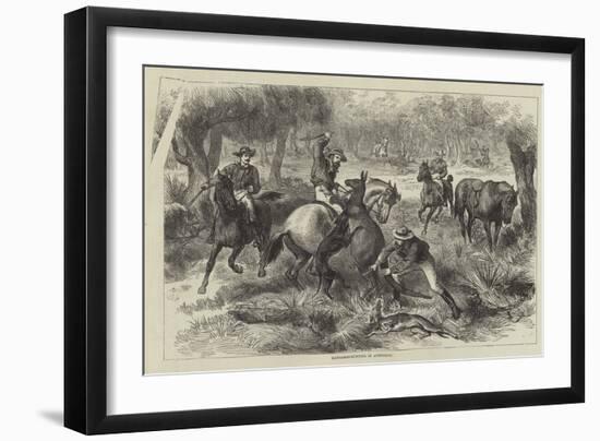 Kangaroo-Hunting in Australia-null-Framed Giclee Print