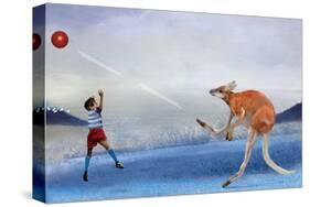 Kangaroo Kickball-Nancy Tillman-Stretched Canvas