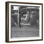 Kangaroo Sitting inside of Car, Smoking Pipe-null-Framed Photographic Print