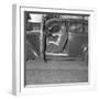 Kangaroo Sitting inside of Car, Smoking Pipe-null-Framed Photographic Print