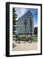 Kangaroo Statue in Front of the City of Perth Council, Perth, Western Australia, Australia, Pacific-Michael Runkel-Framed Photographic Print