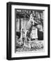 Kangaroo with a Punch Bag-null-Framed Premium Photographic Print