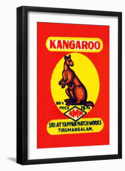 Kangaroo-null-Framed Art Print