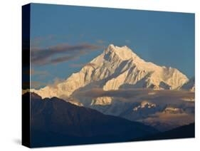 Kangchendzonga Range, View of Kanchenjunga, Ganesh Tok Viewpoint, Gangtok, Sikkim, India-Jane Sweeney-Stretched Canvas