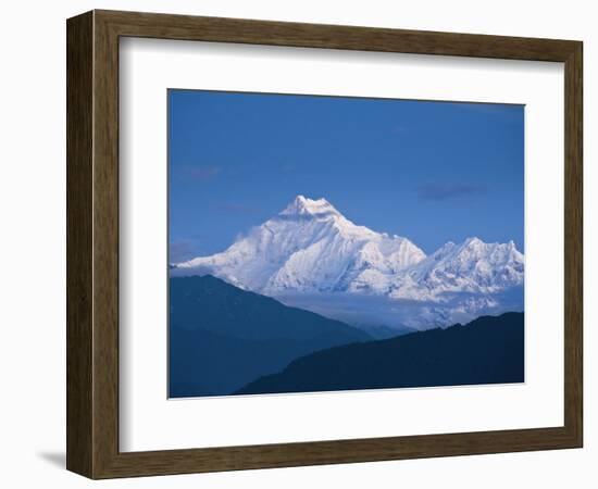 Kangchendzonga Range, View of Kanchenjunga, Ganesh Tok Viewpoint, Gangtok, Sikkim, India-Jane Sweeney-Framed Photographic Print