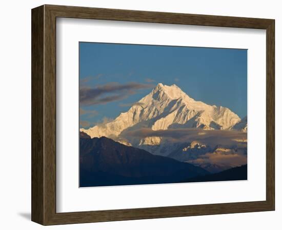 Kangchendzonga Range, View of Kanchenjunga, Ganesh Tok Viewpoint, Gangtok, Sikkim, India-Jane Sweeney-Framed Photographic Print