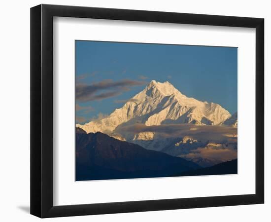 Kangchendzonga Range, View of Kanchenjunga, Ganesh Tok Viewpoint, Gangtok, Sikkim, India-Jane Sweeney-Framed Photographic Print