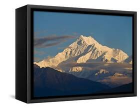 Kangchendzonga Range, View of Kanchenjunga, Ganesh Tok Viewpoint, Gangtok, Sikkim, India-Jane Sweeney-Framed Stretched Canvas