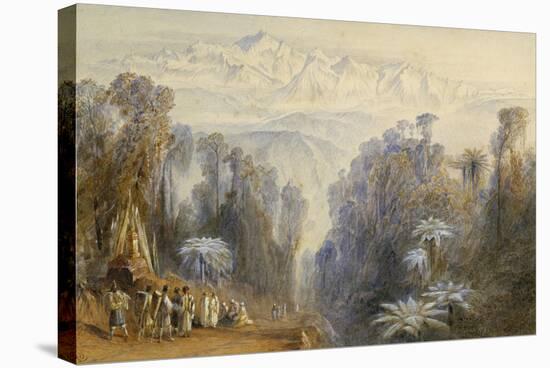 Kangchenjunga from Darjeeling, India-Edward Lear-Stretched Canvas